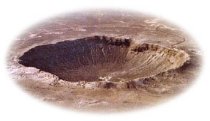 The world-famed Meteor Crater, Arizona, USA